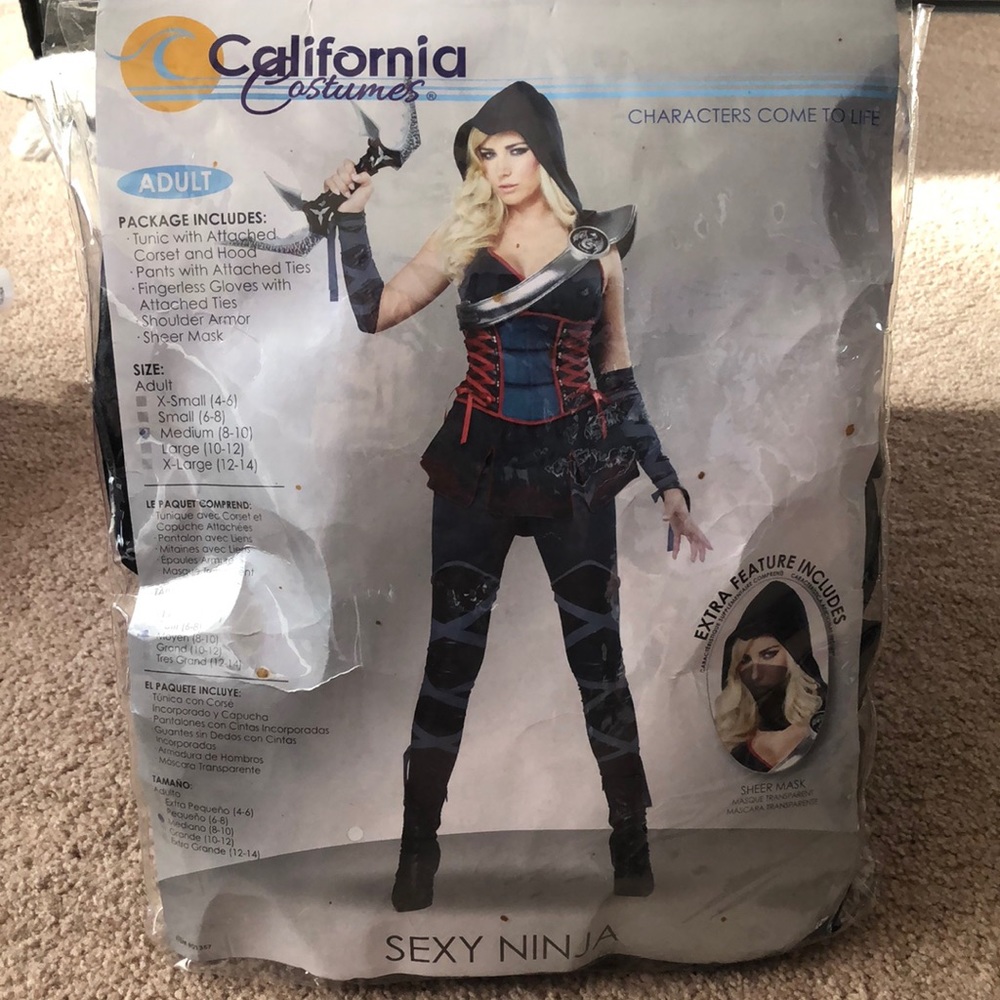 California Costumes Sexy Ninja Halloween Costume